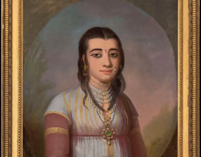 Authenticated 18th-century portrait by Scottish artist Katherine Read depicting an Indian woman, featured on BBC's Fake or Fortune.